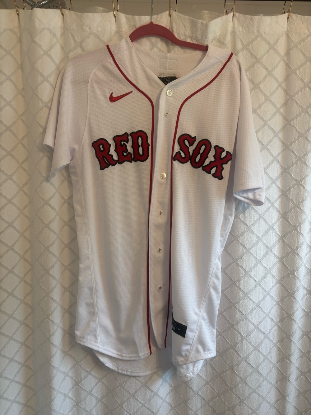 IC COLLECTION White Red "Red Sox" Baseball Jersey